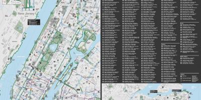 منهتن دوچرخه لین نقشه
