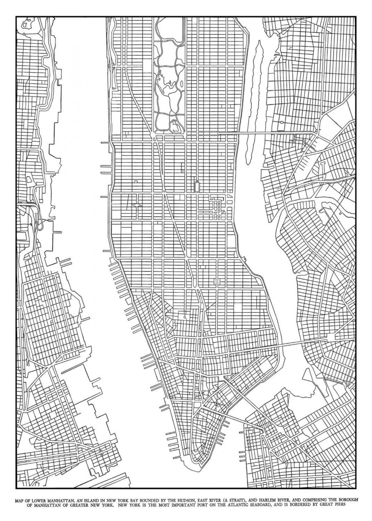 نقشه از منهتن شبکه