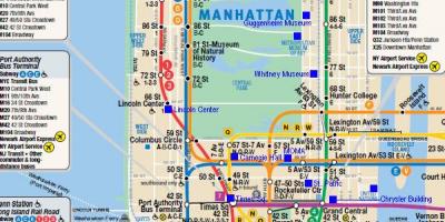 منهتن راه آهن نقشه