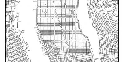نقشه از منهتن شبکه