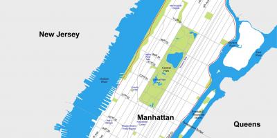 منهتن نقشه شهر قابل چاپ